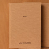 Cream Linen Notebook