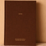 Brown Linen Notebook