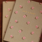 Pink Stripe Floral Daily Planner